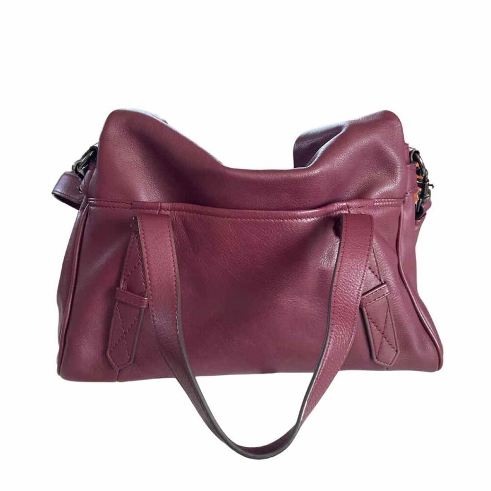 Aimee Kestenberg Burgundy Satchel - Picture 2 of 5